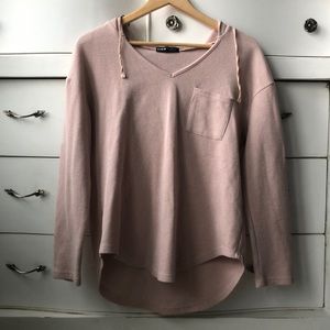 pink Shein hooded long sleeve